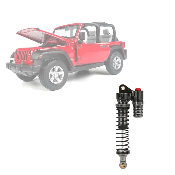 2 stk. støddæmpermodifikationstilbehørsdel, passer til Axial SCX10 1/10 RC Crawler Titanium Sort