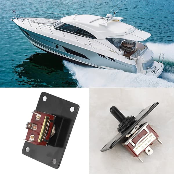 12V DC On Off Op Ned Vippekontaktpanel til RV Campingvogn Marinebåd