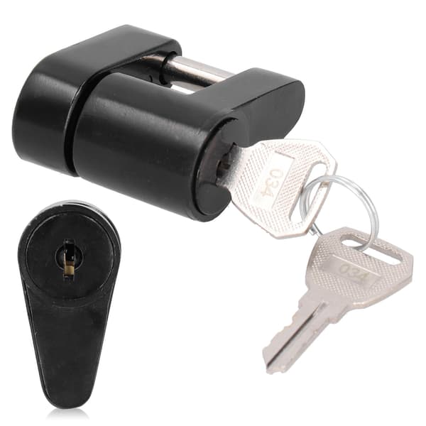 Zinklegering Trailer Hitch Lås 1/4 Tommer Diameter Tyverisikring Bugseringskøretøj Campingvogn Sikkerhed