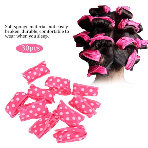 Nattsømn Skum Hårruller DIY Svamp Hårstyling Verktøy