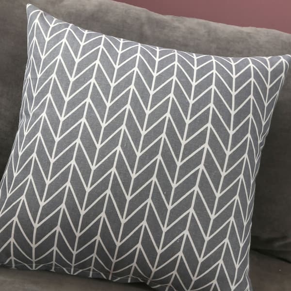 Nordisk stil grå chevron 40x40 putetrekk sofaputevar hjemmetekstil