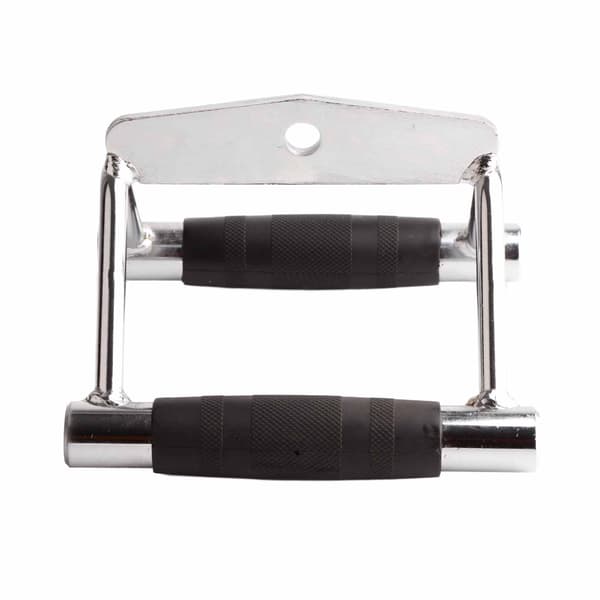 Fitness Triceps V Bar Press Ned Stang Rustfritt Stål Gummigrep