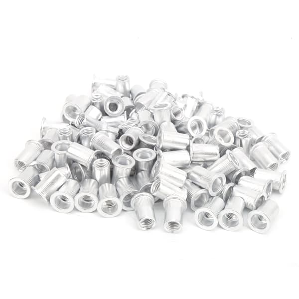 Flatt hode aluminium drag naglemuttere 100 stk WJ 30045M8