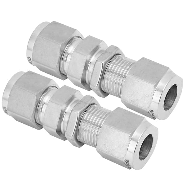 2 STK 316 Rustfrit Stål Kompressionsmuffe Dobbelt Ferrule Fitting Tilbehør 10mm