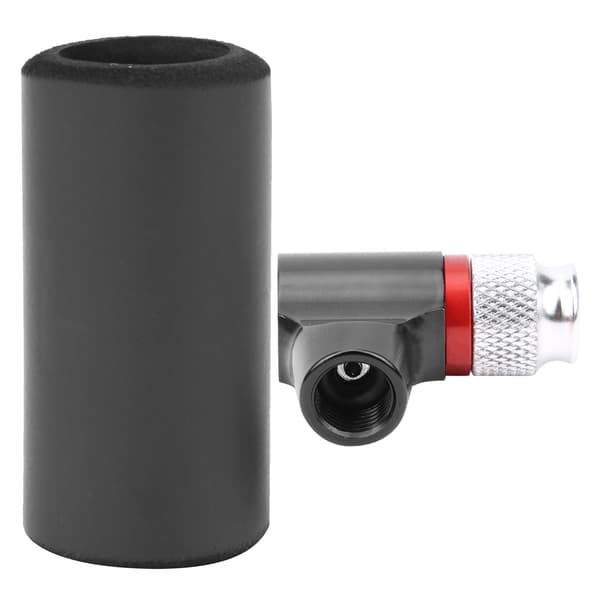 Bærbar Mini Manuel CO2 Cykeldækpumpe med Svampeholder Sort