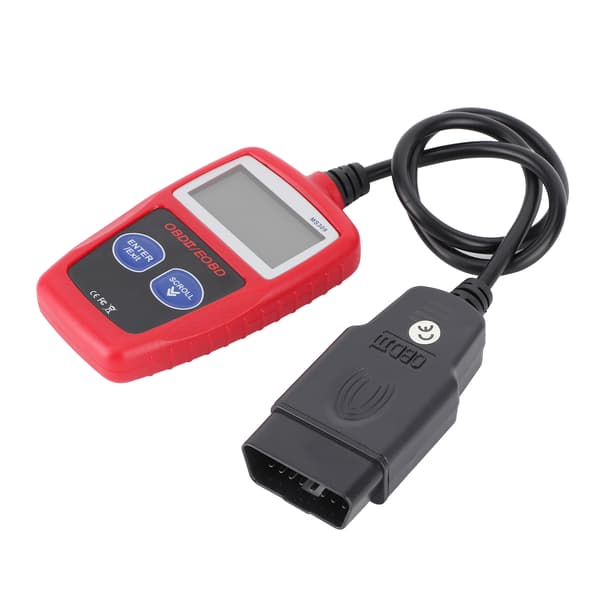 Bilscanning Diagnostic Scanner OBD2 Fejldetektor Baggrundsbelyst LCD Skærm Bilværktøj MS309