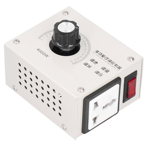 4000W SCR Spenningsregulator Dimmer Høy Effekt Elektronisk Tyristor Kontroll AC 110V 220V US Plug