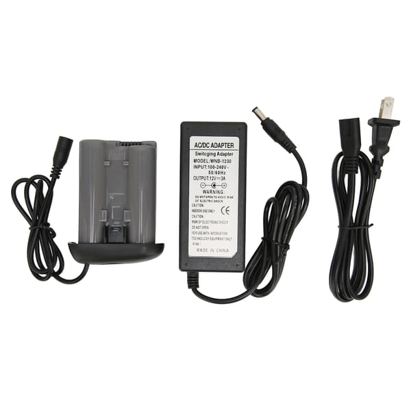Nikon D4 D4S D5 D6 EL18 DC eksternt fuld afkodning dummy batteri med AC-adapter 100 240V US-stik