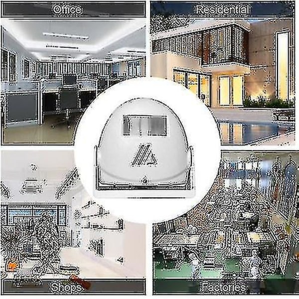 Trådlös elektronisk dörrklocka Välkomstinduktionsdörrklocka Välkommen gäster in i dörren Infraröd induktionsvälkomstenhetslarm