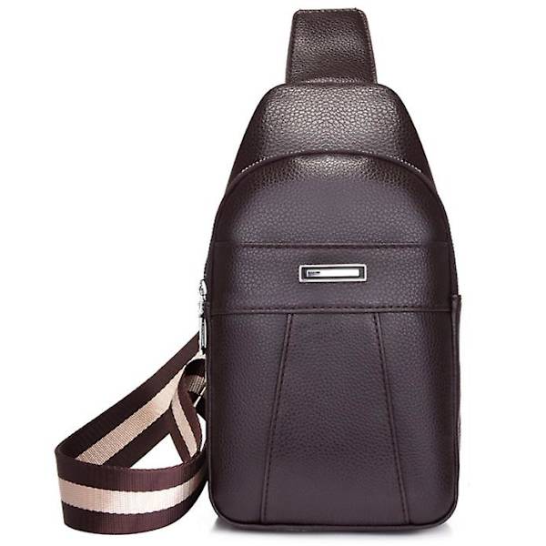 Crossbody-väska för män (mörkbrun)