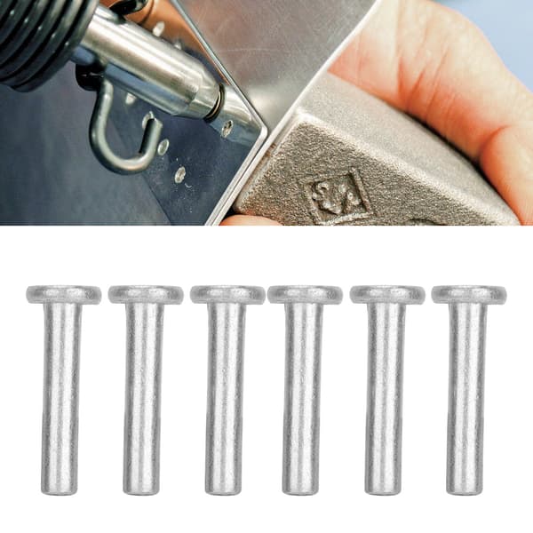 100 stk. GB867 M4 Aluminium Flat Head Solid Rivets M4x25