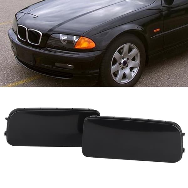 ABS Svart Front Tåkelys Deksel Trim Ramme Kompatibel med E30 E36 E46 318 323 325