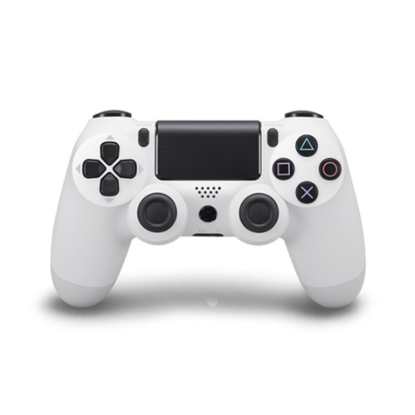 Hvid 4.0 PS4 trådløs gamepad med lys Bluetooth Wireless PS4 Wireless Vibration 3 Gamepad med lysstangshåndtag,