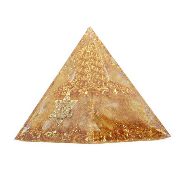 Håndlavet Orgonit Pyramide 6 cm Energi Generator Krystal Tråd Succes Positiv Velstand