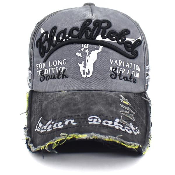 Klassisk stil baseballhatt retro unisex bomullsbrodert lue