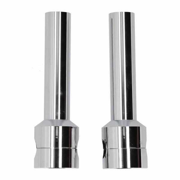 2-trinns 25 mm motorsykkelstyre riser adapter klemsett krom aluminiumslegering