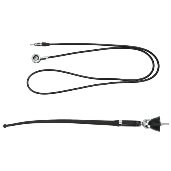 36 cm bilstereoantenne ABS sort slidstærk varmebestandig FM AM signalantenne universal til biler