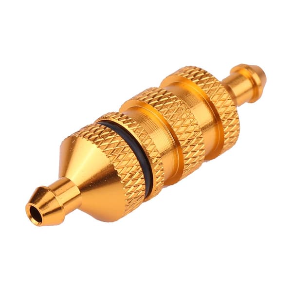 Legering aluminium nitro drivstofffilter for RC modellbil (gull)