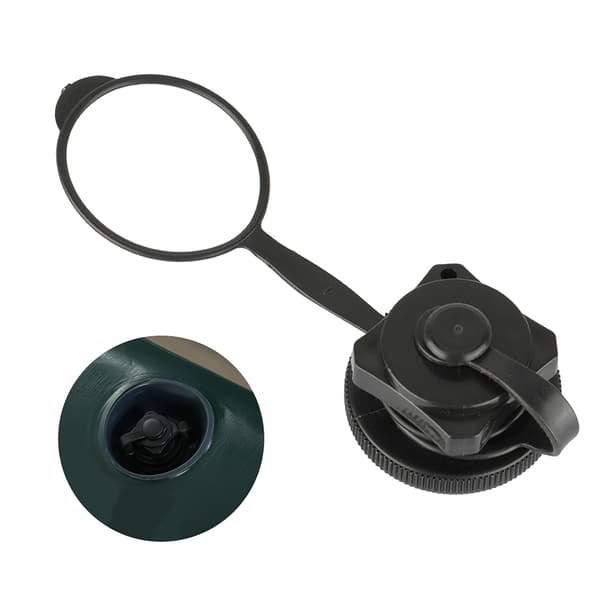 Oppblåsbar Båt Luftventil Erstatning 22.9mm Ytre Diameter Svart Plast