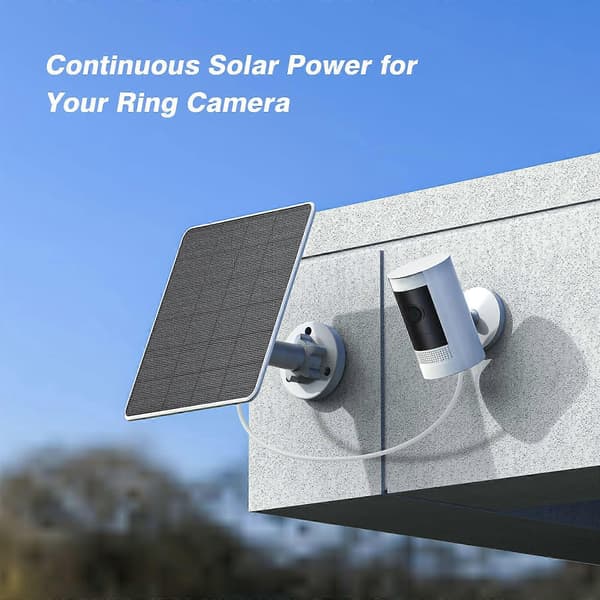 5W solpanel til Rings-kamerabatteri, nem installation og vedligeholdelse Panneau solaire Ring5W