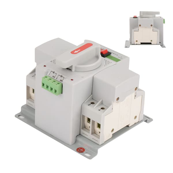 220V 63A 2P Mini Dobbelt Strøm Automatisk Overførselsafbryder Afbryder