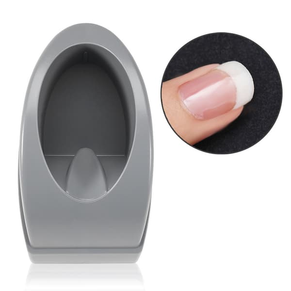 French Dip Nail Container Smile Line Maker Fransk Nagelkonstguide Manikyrverktyg Grå
