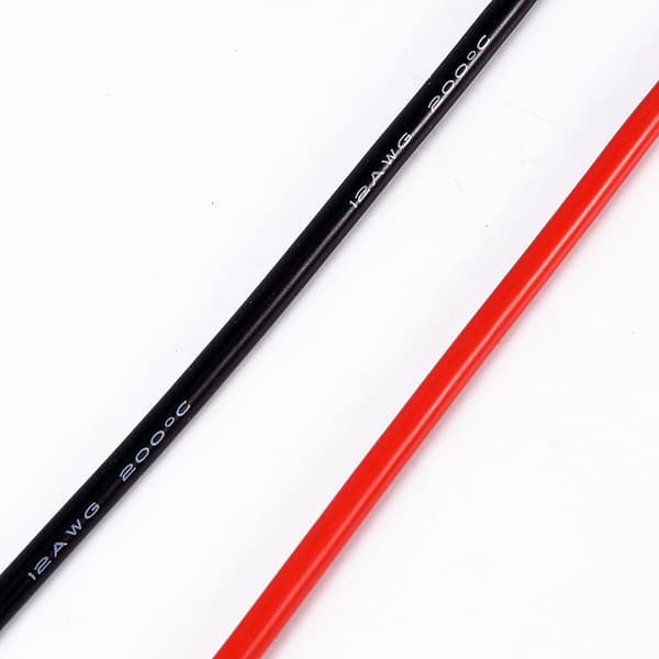 12AWG Silikone Elektronisk Kabelledning 5m Kobber RC