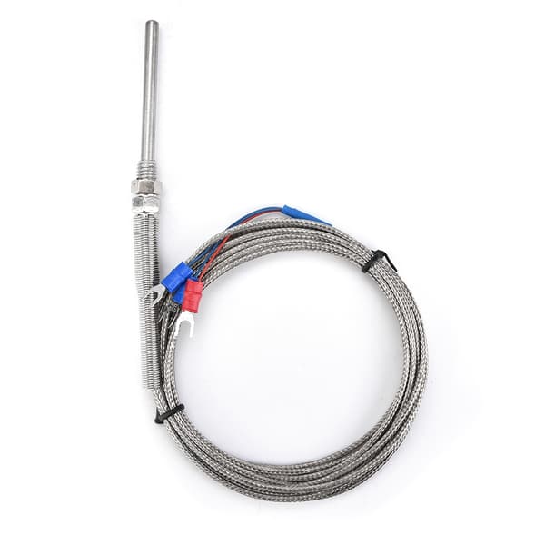 PT100 platinamotstånd termoelement 50 mm sond temperatursensor tråd - 0-400 ℃ (3m)