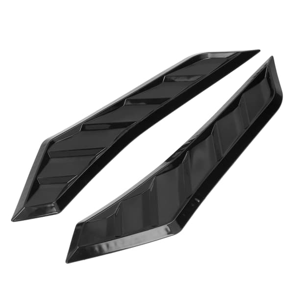 2 STK. Blank Sort Motorhjelmsventiler Gummi Front Motorhjelmsventil Universal Bil