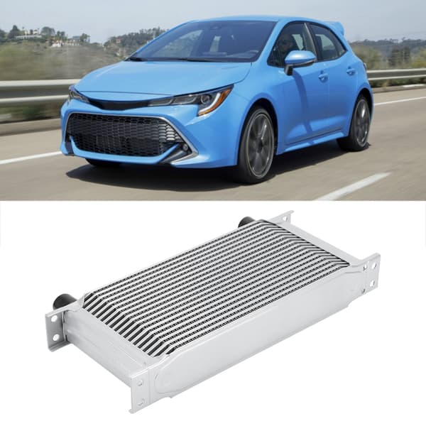 Brittisk typ 19-radig motoroljekylare kylsystem silver