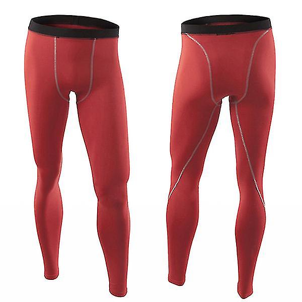 smala leggings för män Red S