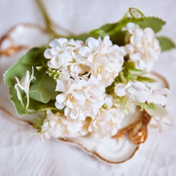 12 st konstgjorda blommor Simulering för dekoration Bröllopsfest Ball, liten färsk konstgjord blomma
