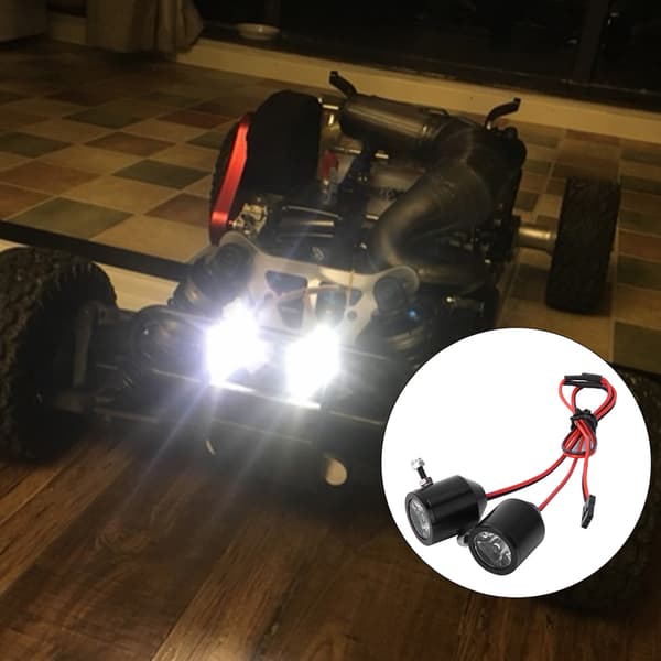 RC bilmodel sort 3W Spotlight Søgelys Reservedele