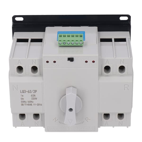 AC230V 63A 2P Automatisk Omkopplare Dubbel Strömbrytare Elektrisk Utrustning