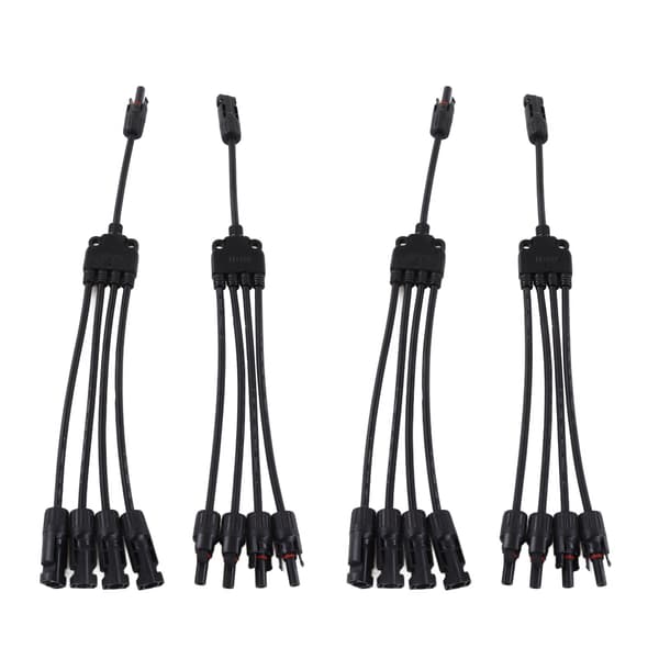 2 Sæt Solpanel Y Gren Parallel Kabel PV Adapter Ledning Han Hun Stik IP67 1000VDC LTY4