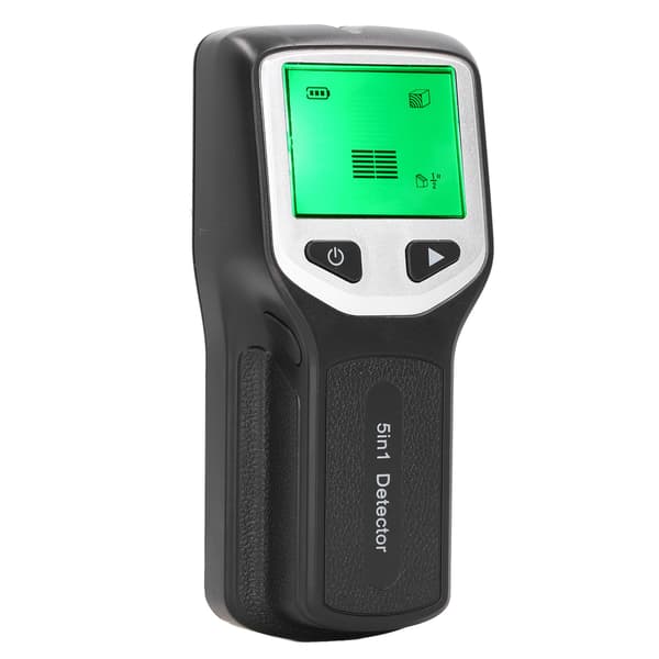 5 in 1 Stud Finder Wall Scanner - Trä, AC Wire Detection - HD LCD Display - Silver