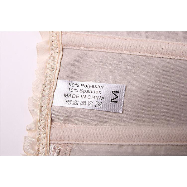 Jacquardväst shapewear, axelbandslös korsett Light Yellow XL