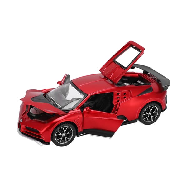 Skala 1 32 Zinklegering Model Bil Diecast Træk Tilbage Lyd Lys Legetøjsbil Til Børn Rød