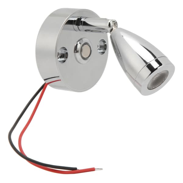 RV Læselampe USB Opladning Touch Kontrol Aluminium Legering Forkromet DC12 til 24V til Camper Trailer Båd
