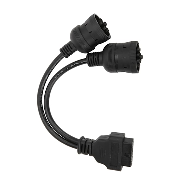29,5 cm lastbil diagnostisk adapterkabel 16-pin OBD2 til 9+6-pin scannerforbindelse