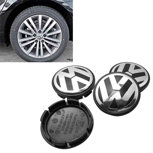 65 mm ABS Hjulkapsel med Metal Emblem Erstatning til Lavida B6