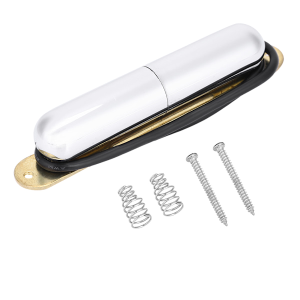 Alnico V Magnet Läppstiftsrör Single Coil Elgitarr Pickup Silver