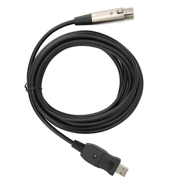 USB XLR Mikrofon Adapter Kabel Audio Interface til Musikindspilning Karaoke