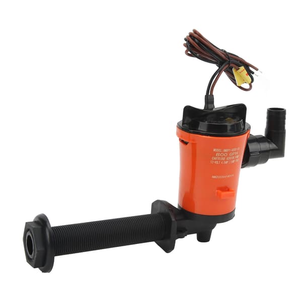 800GPH Livewell Pump Betestank Luftare 12V Dränkbar Patron Båt Länspump för Marin