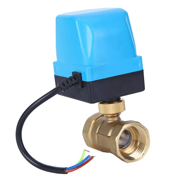 IP68 Blå Elektrisk Kuleventil AC220V 2-veis 3-leder 2-kontroll G1 Tomme