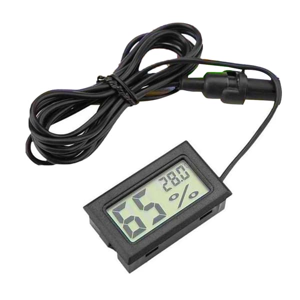 Digital Mini Elektronisk Termometer Hygrometer Inomhus Utomhus med Sond