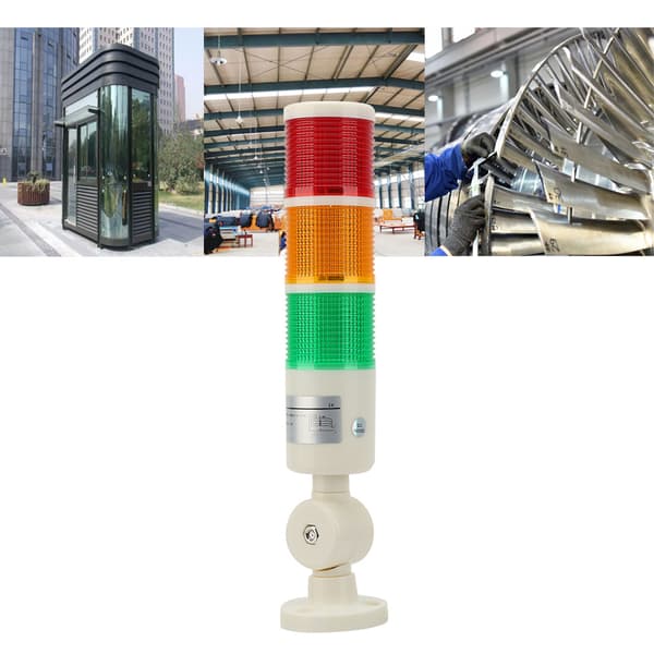Vikbar LED Varningsljus Industriell Värmesignal 3 Lager 24VDC