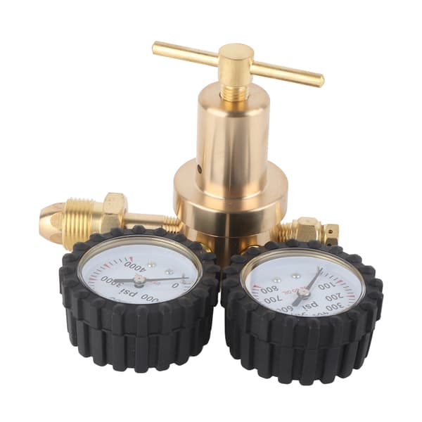 Dobbeltmanometer Nitrogen Regulator 0-800 PSI Leveringstryk CGA580