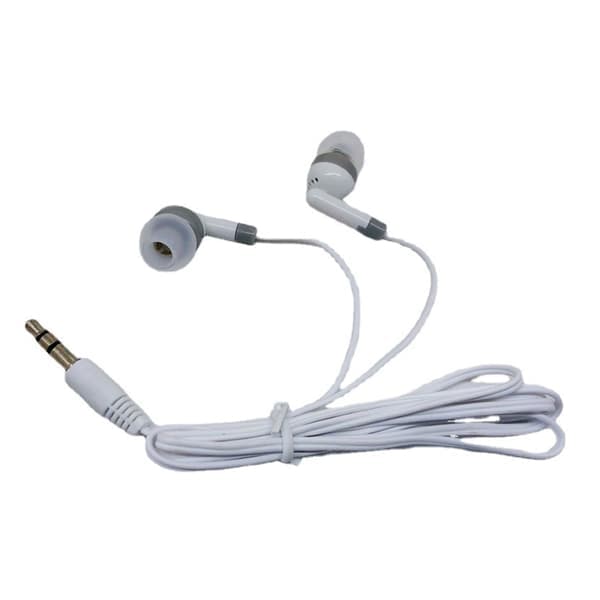 3,5 mm in-ear-hörlurar för smartphone, kraftfullt ljud, bas, brusreducering, multifunktionella hörlurar White