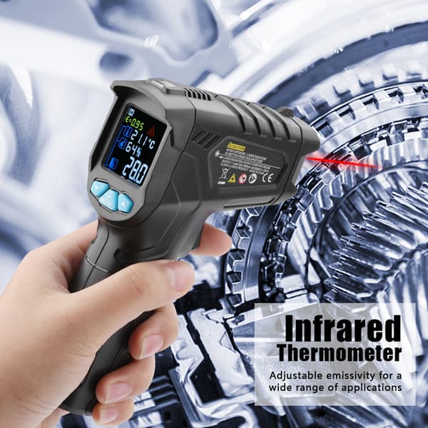 MESTEK IR01D LCD-näyttöinen infrapunalämpömittari 50~800℃